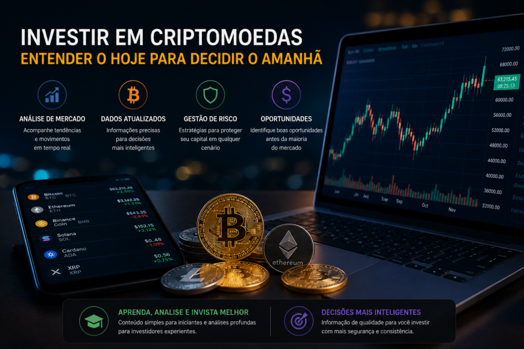 O comportamento das criptomoedas é influenciado por ciclos de mercado, liquidez global e comportamento institucional, exigindo análise antes de qualquer decisão.