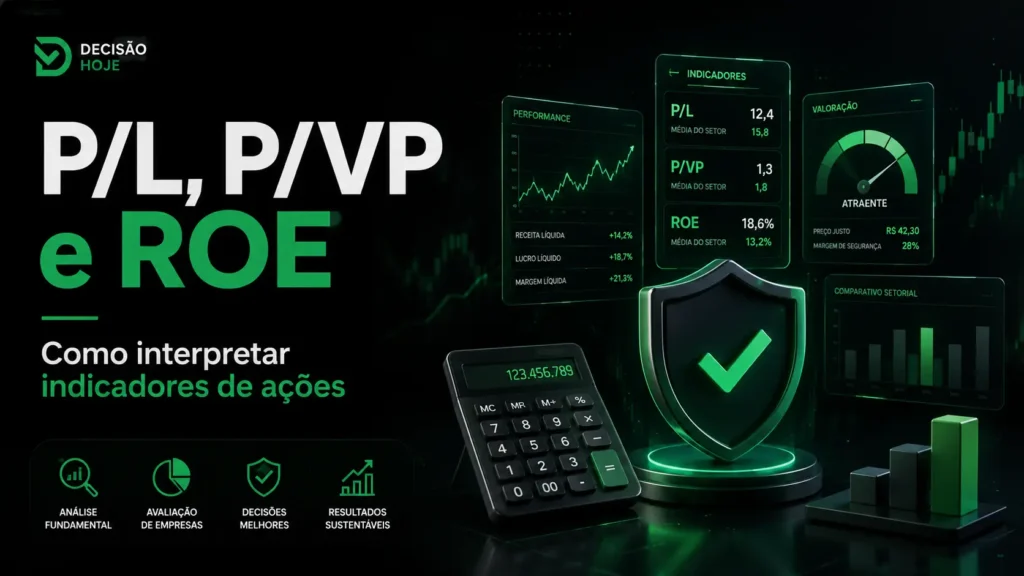 P/L, P/VP e ROE: como interpretar indicadores de ações