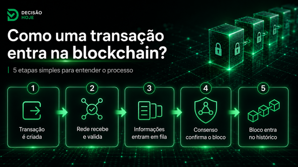 Como funciona a blockchain e como uma transação é registrada