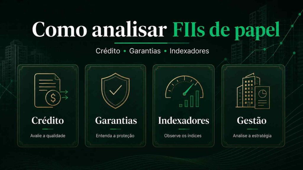 Como analisar FIIs de papel: crédito, garantias e indexadores