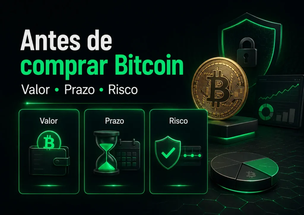 Antes de comprar Bitcoin: valor, prazo e risco