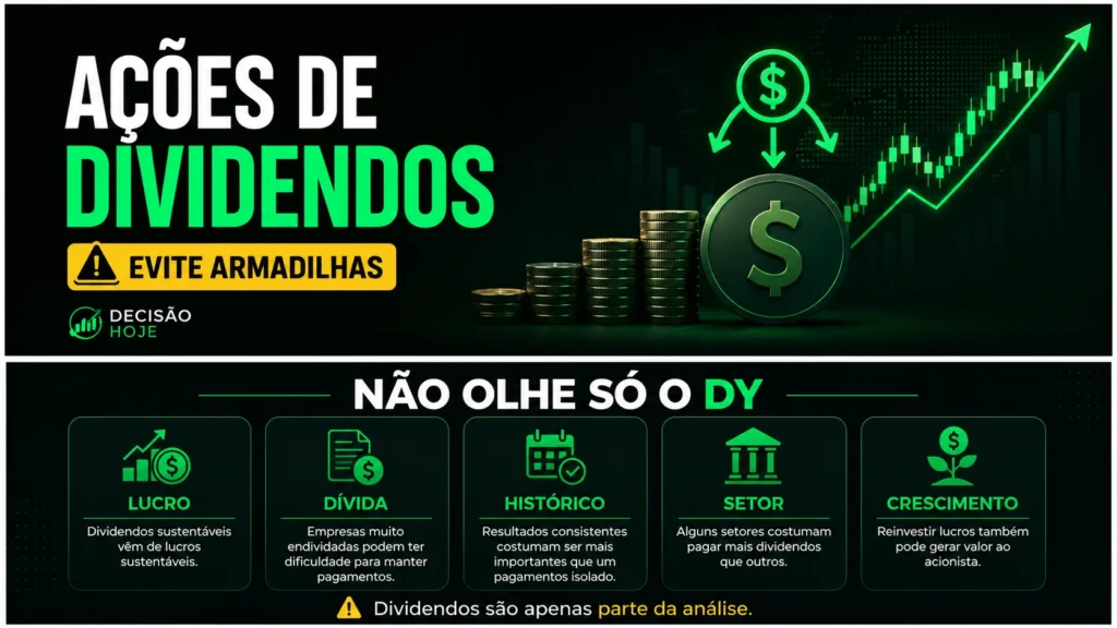 Elementos importantes para analisar além do dividend yield.